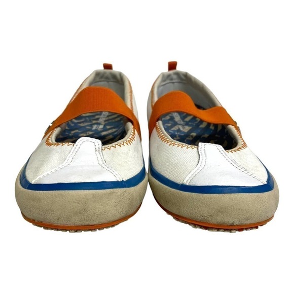 SEBAGO Skipper White Vibram Canvas Flats 7 - Picture 5 of 14